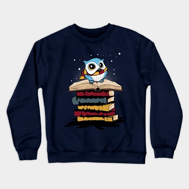 Owl Crewneck Sweatshirt by Malakian Art